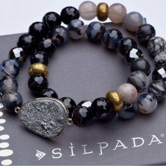 Silpada Ode to Geode Stretch Bracelet - Picture 3 of 6